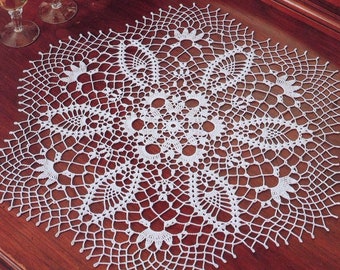 HANDMADE Lace Crochet Colored DOILY #132 - Round Doily Table Center - Home Decor- Wall Decoration + GIFT