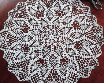 Lace Crochet Doily Pattern #25 - Round Doily Table Center - Home Decor - PDF Instant Digital Download - English Spanish Description