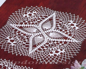 HANDMADE Lace Crochet Colored DOILY #113 - Round Doily Table Center - Home Decor- Wall Decoration + GIFT