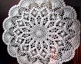 HANDMADE Lace Crochet Colored DOILY #115 - Round Doily Table Center - Home Decor- Wall Decoration + GIFT