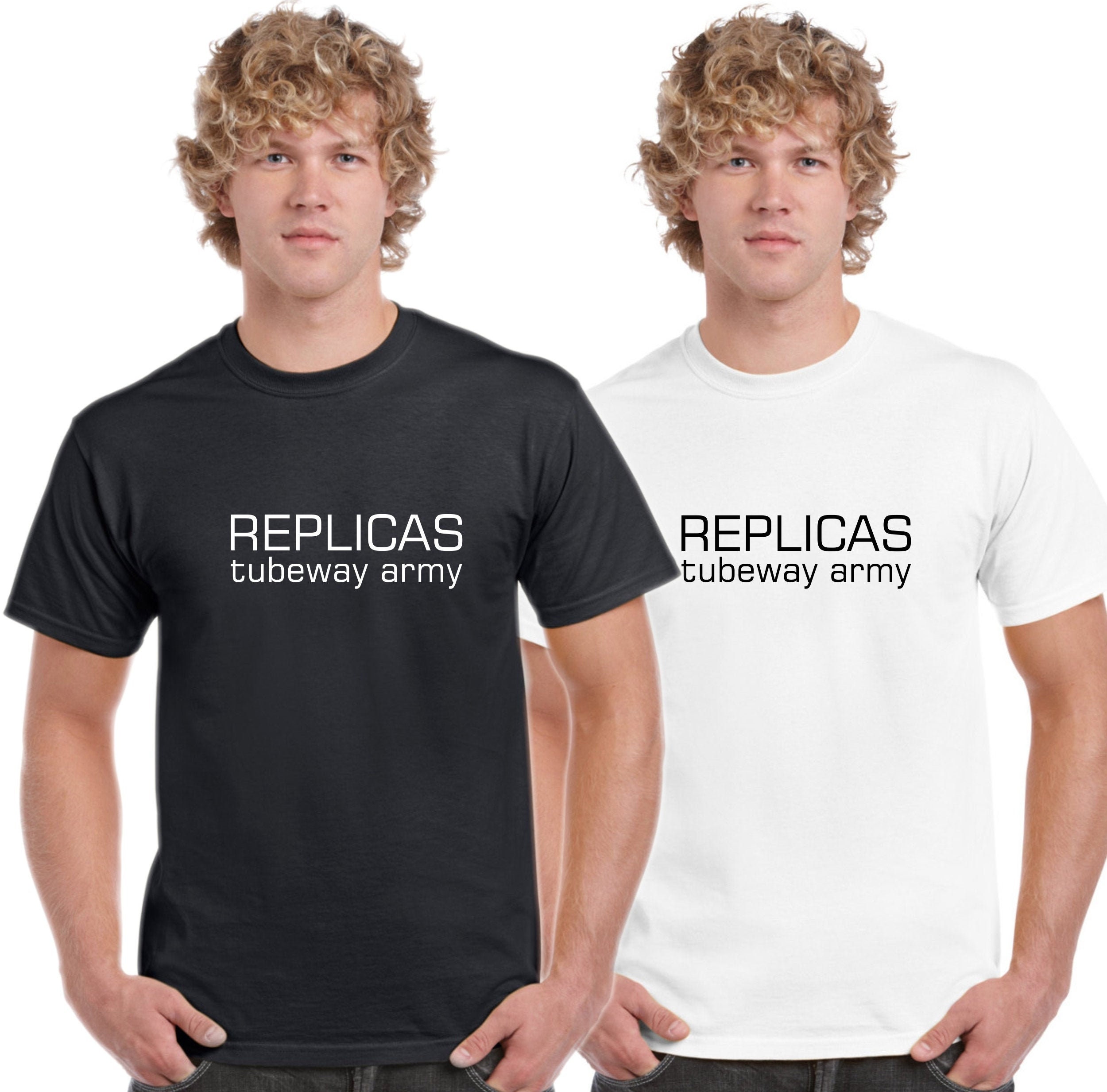 Tubeway Army Replicas Text Design T 