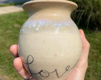 Pottery Vase #210812 (Love)