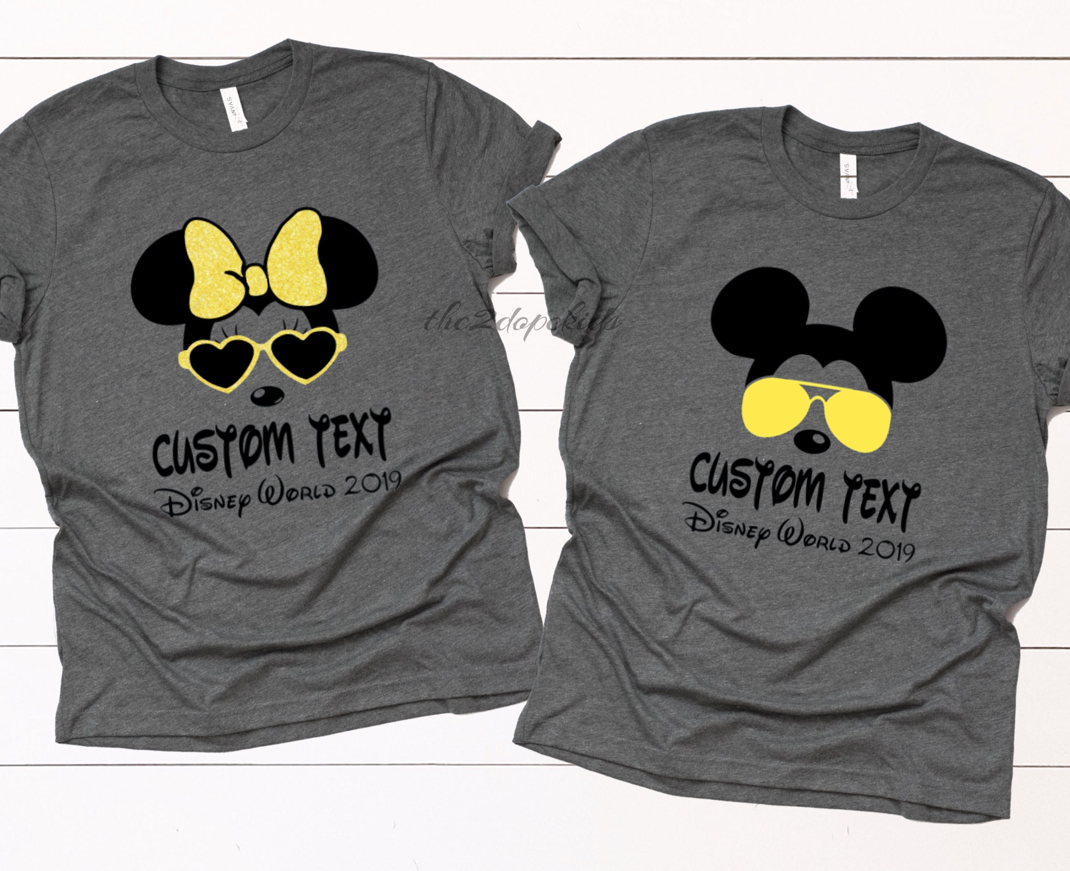yellow disneyland shirt