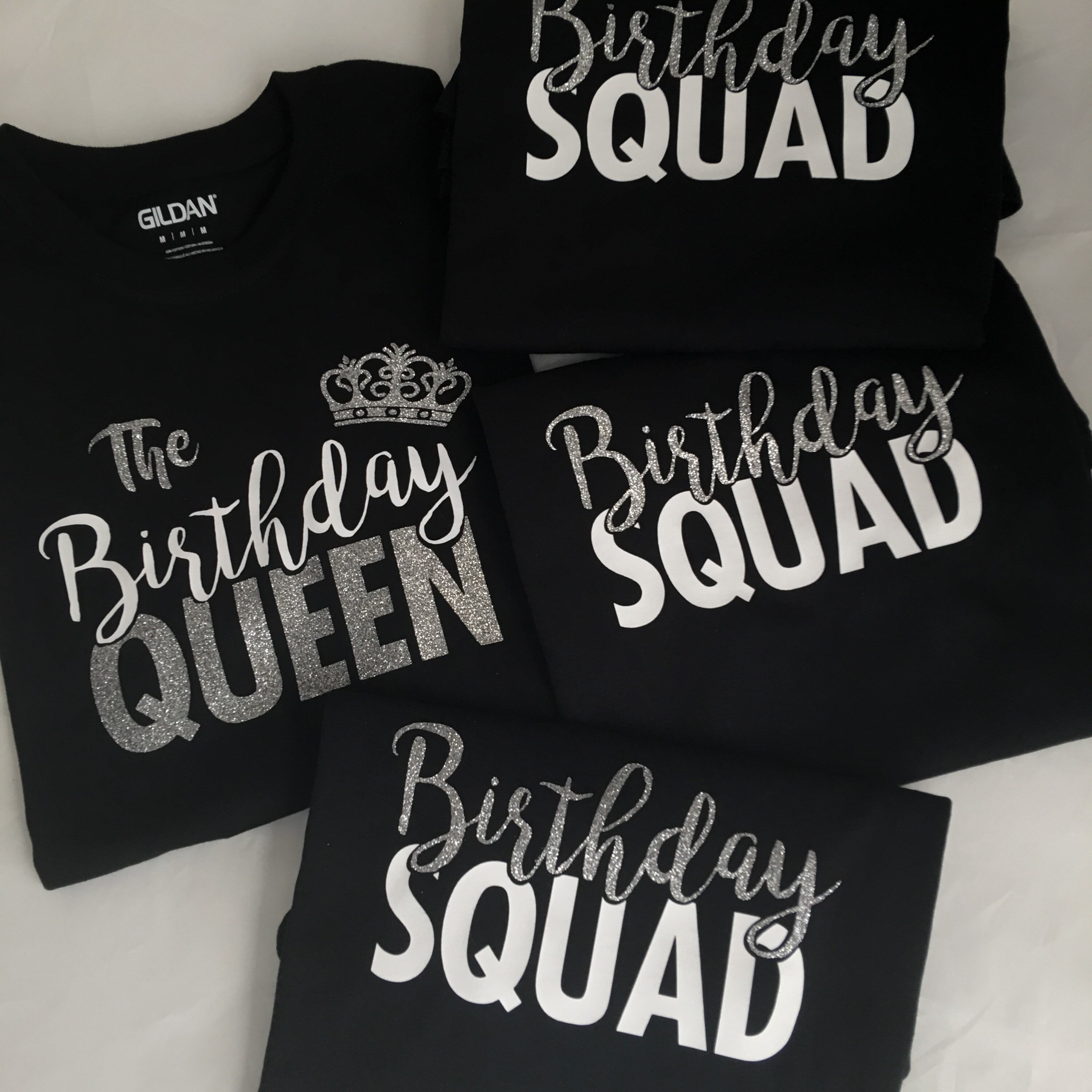 glitter birthday girl shirt