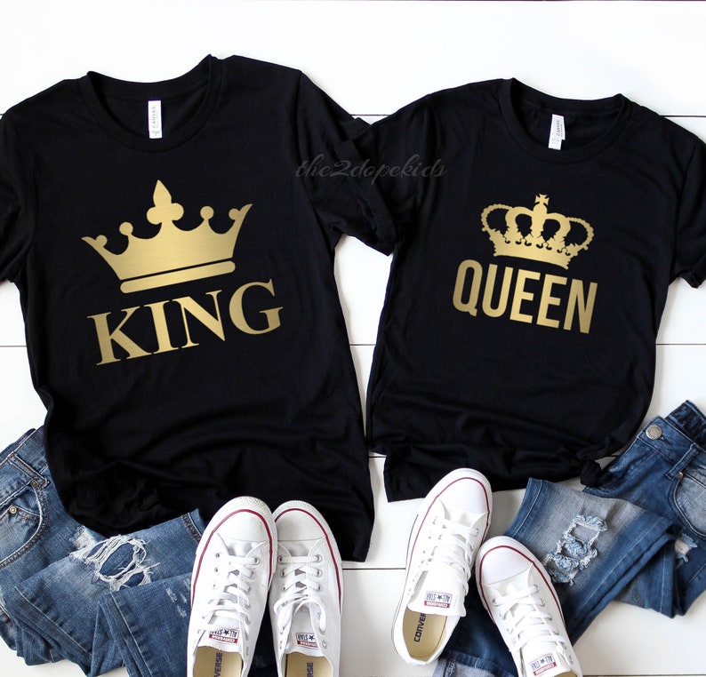 King Queen Prince Princess Shirts Matching Family T Shirts Etsy