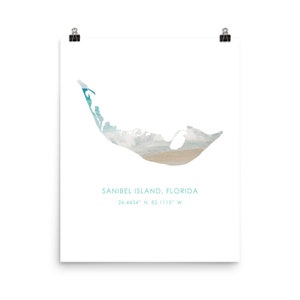 Sanibel Island Florida Kunst - Strand Druck