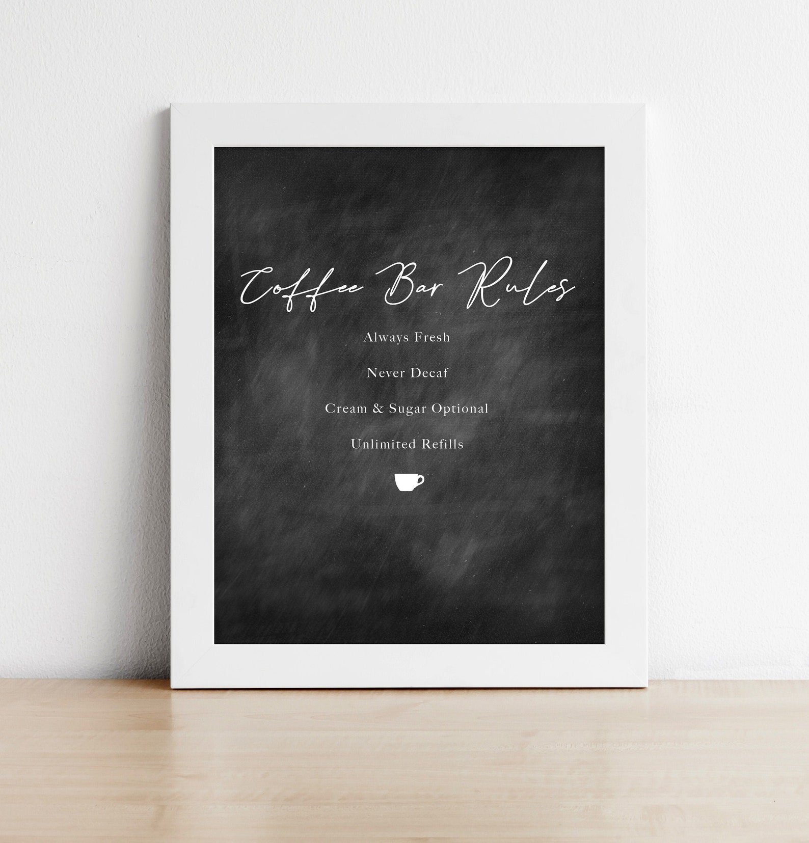 Coffee Bar Rules...Downloadable Print Etsy