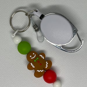 Gingerbread Man Badge Reel