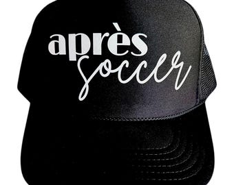 Soccer trucker hat | Custom apres soccer design for moms