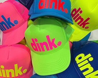 Dink Pickleball Hat – Colorful Trucker Cap for Pickleball Players, Teams & Gifts