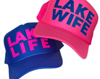 Lake Trucker Hat – Foam Mesh Snapback