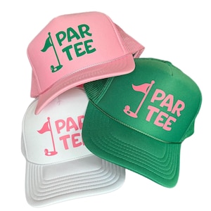 Golf Par-Tee Trucker Hat | Women&#39;s Golf Snapback | Funny Golf Gift for Her | Bachelorette or Weekend Golf Trip Hat