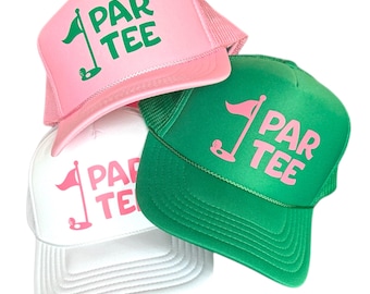 Par-Tee Golf Trucker Hat – Funny Foam Mesh Snapback Gift for Golfer