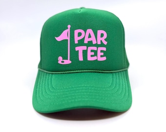 Par-Tee Golf Trucker Hat: Funny Bachelorette Party Snapback Cap
