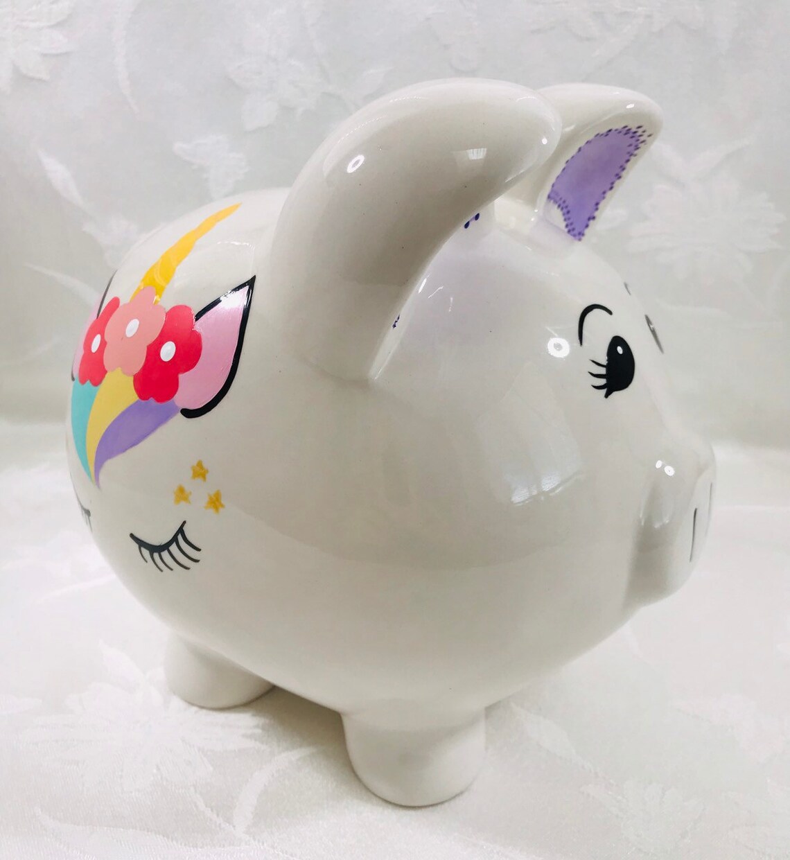 Unicorn piggy bank large piggy bank gift for girls unicorns Etsy