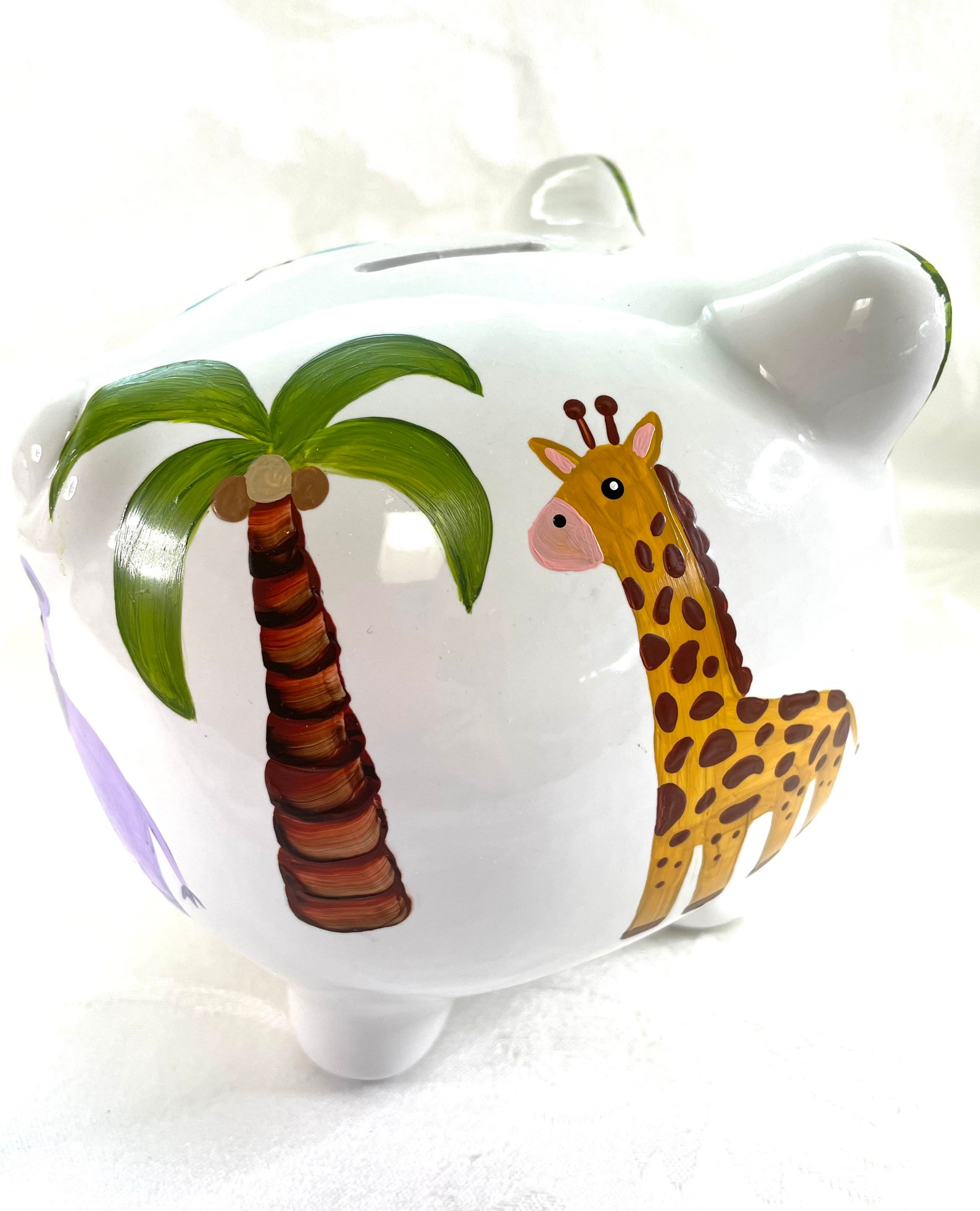Giraffe Piggy Bank Jungle Animals Birthday Gift Etsy UK