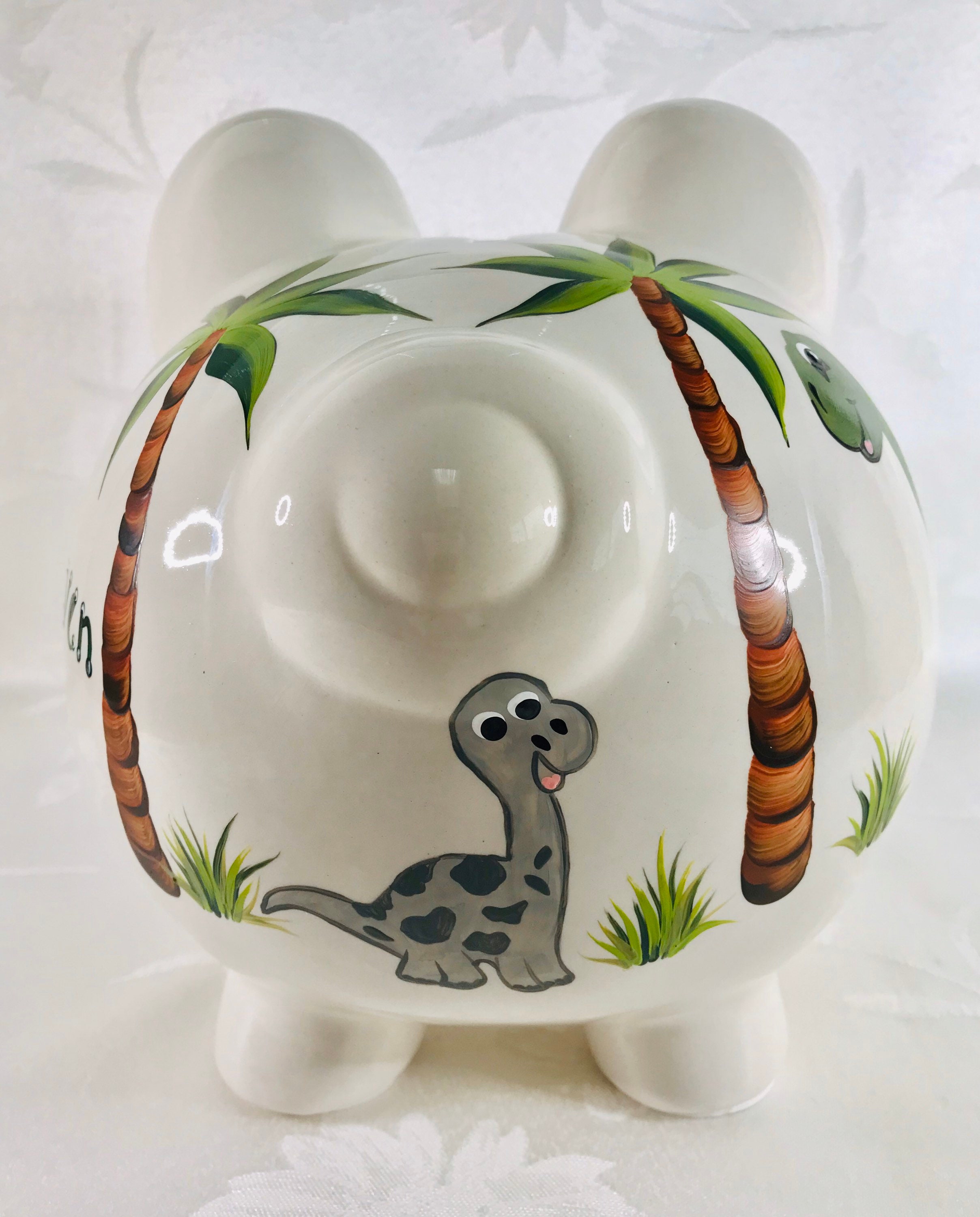 Dinosaur piggy bank large piggy bank ceramic bank gift for Etsy