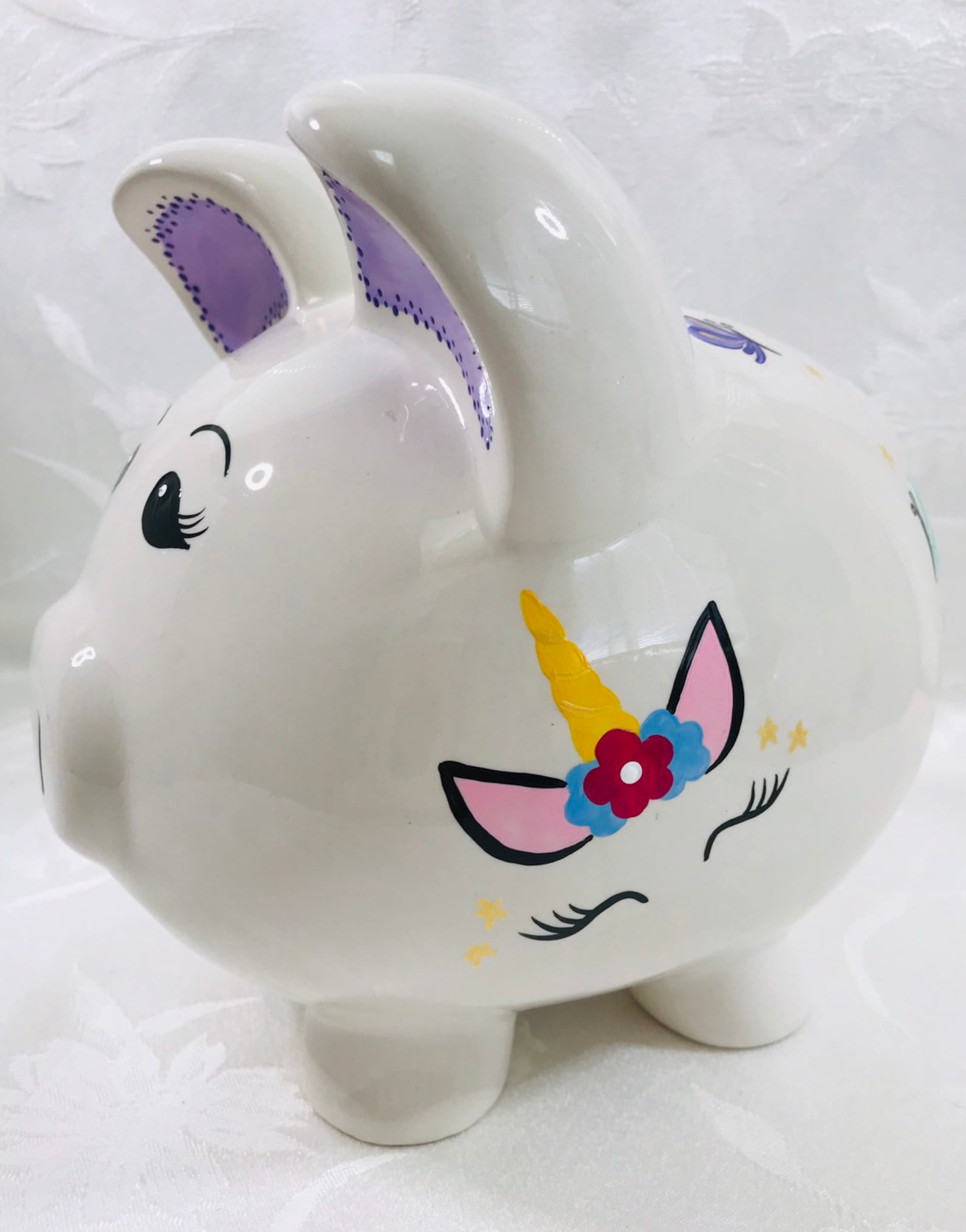 Unicorn piggy bank large piggy bank gift for girls unicorns Etsy