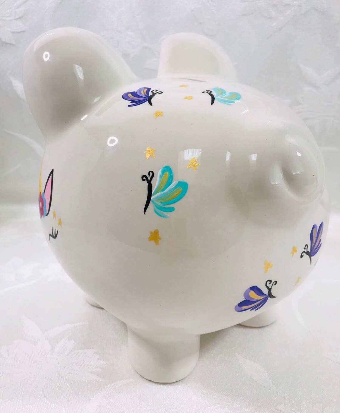 Unicorn piggy bank large piggy bank gift for girls unicorns Etsy