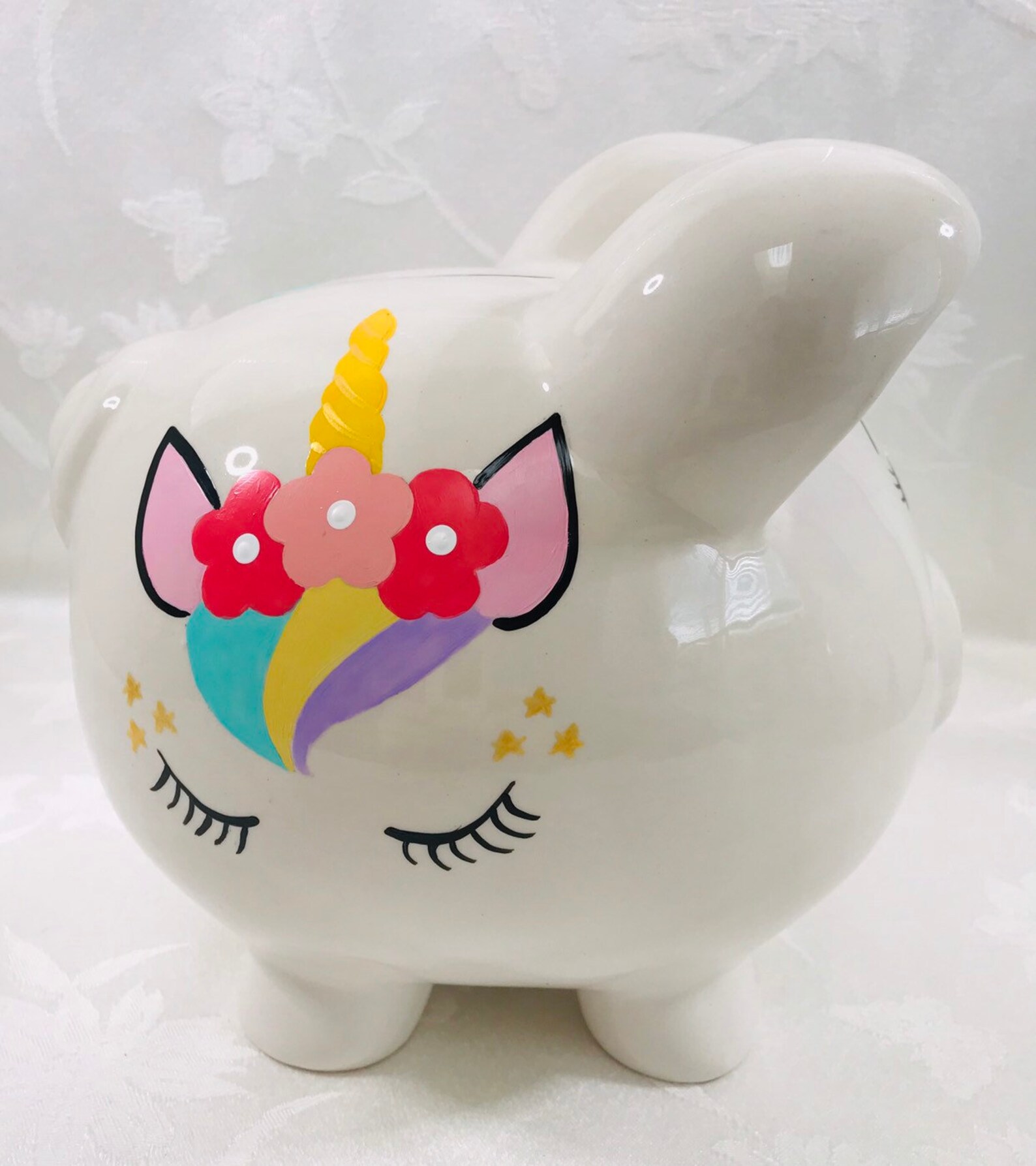 Unicorn piggy bank large piggy bank gift for girls unicorns Etsy