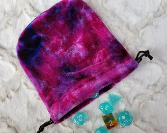 Ice Dyed Bamboo Velour Dice Bag | Stash Bag