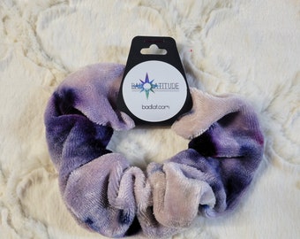 Bamboo Velour Tie Dye Scrunchie | Ice Dye Scrunchie |Festival Wear