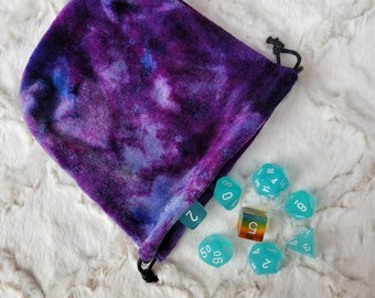 Ice Dyed Bamboo Velour Dice Bag | Stash Bag