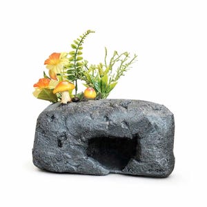 Handmade Faux Stone Reptile Hide | Natural Reptile Cave | Terrarium Decor for Snakes, Geckos & Lizards