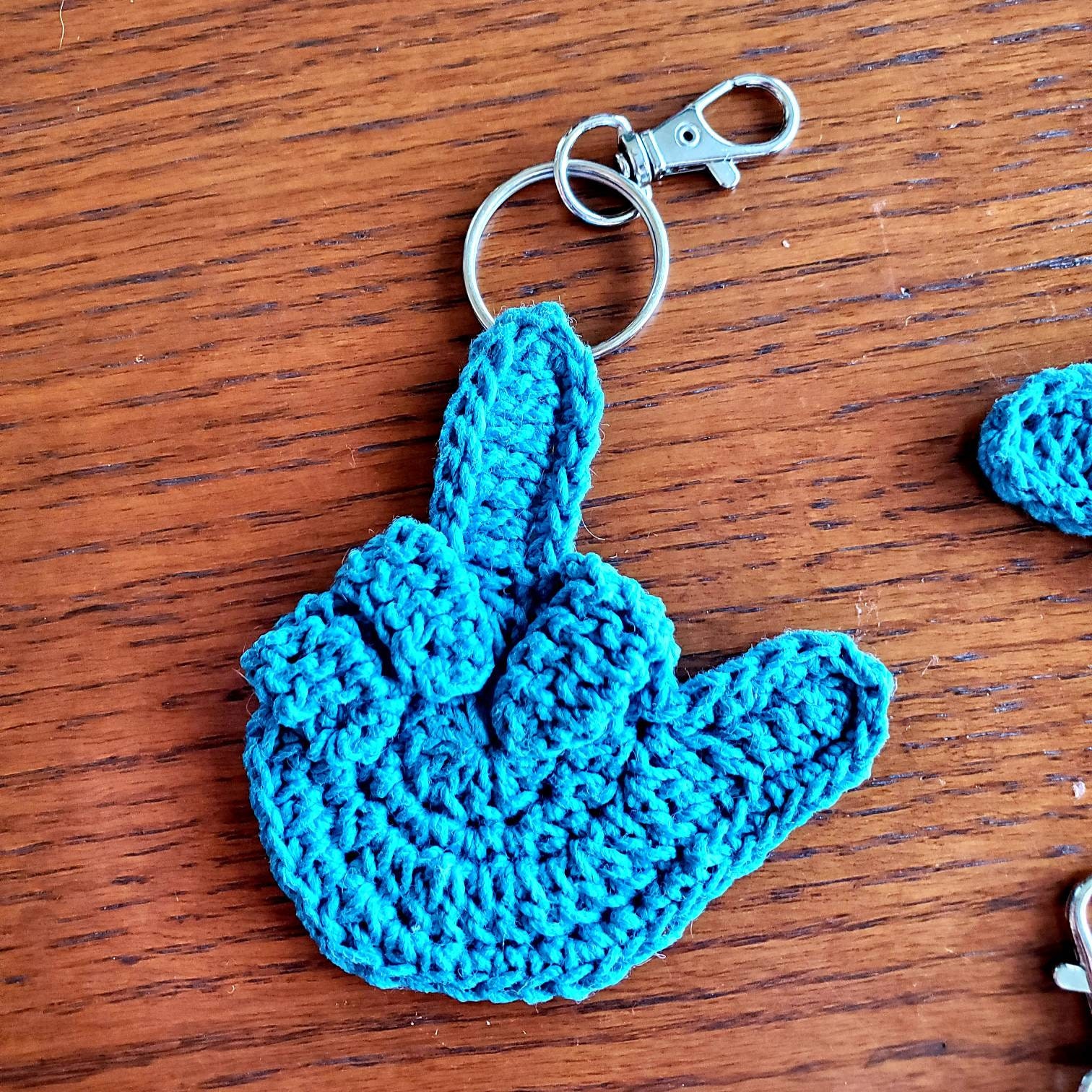 Handsign Crochet Keychains - Etsy