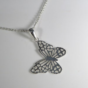 Sterling silver butterfly necklace, 925 butterfly necklace, silver butterfly necklace, Mother’s Day gift, silver butterfly , birthday gift
