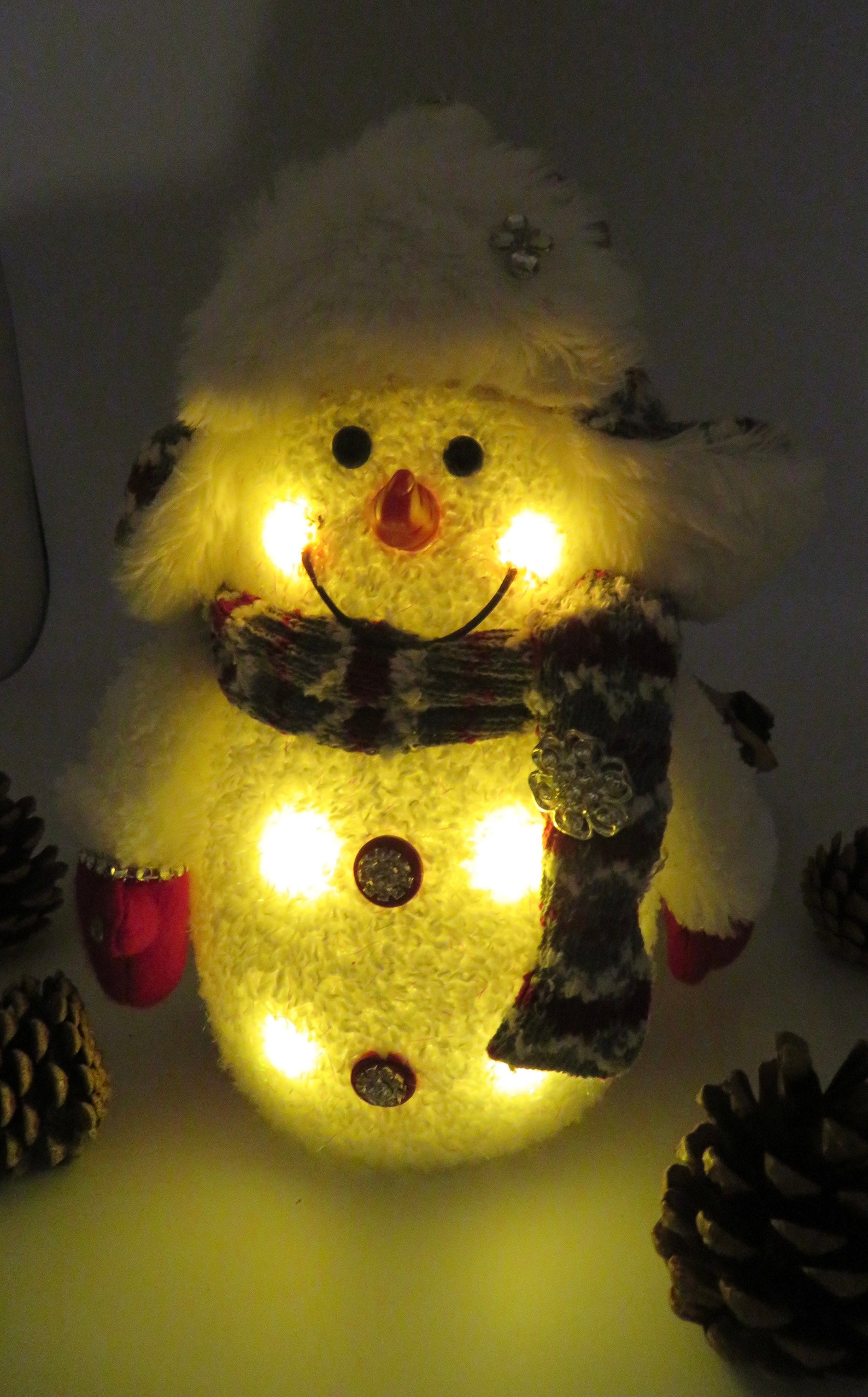 Light up Snowman Decoration Lighted Christmas Decoration Etsy