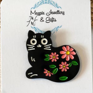 Cat pin  badge, cat badge, funny cat pin  badge, feline  badge, novelty pin badge, stocking filler