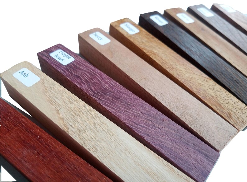 Exotic wood pen blanks set of 10 for making wooden pens. 10 Etsy