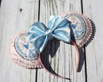 Disney Ears, Cinderella Ears, Princess Ears, Disney Princess Ears, Minnie Mouse Ears, Mickey Mouse Ears