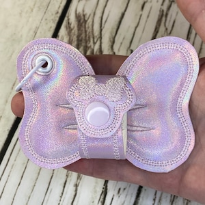 Support d'oreille, support d'oreille Minnie Mouse, support d'oreille noeud Minnie, support d'oreille rose irisé