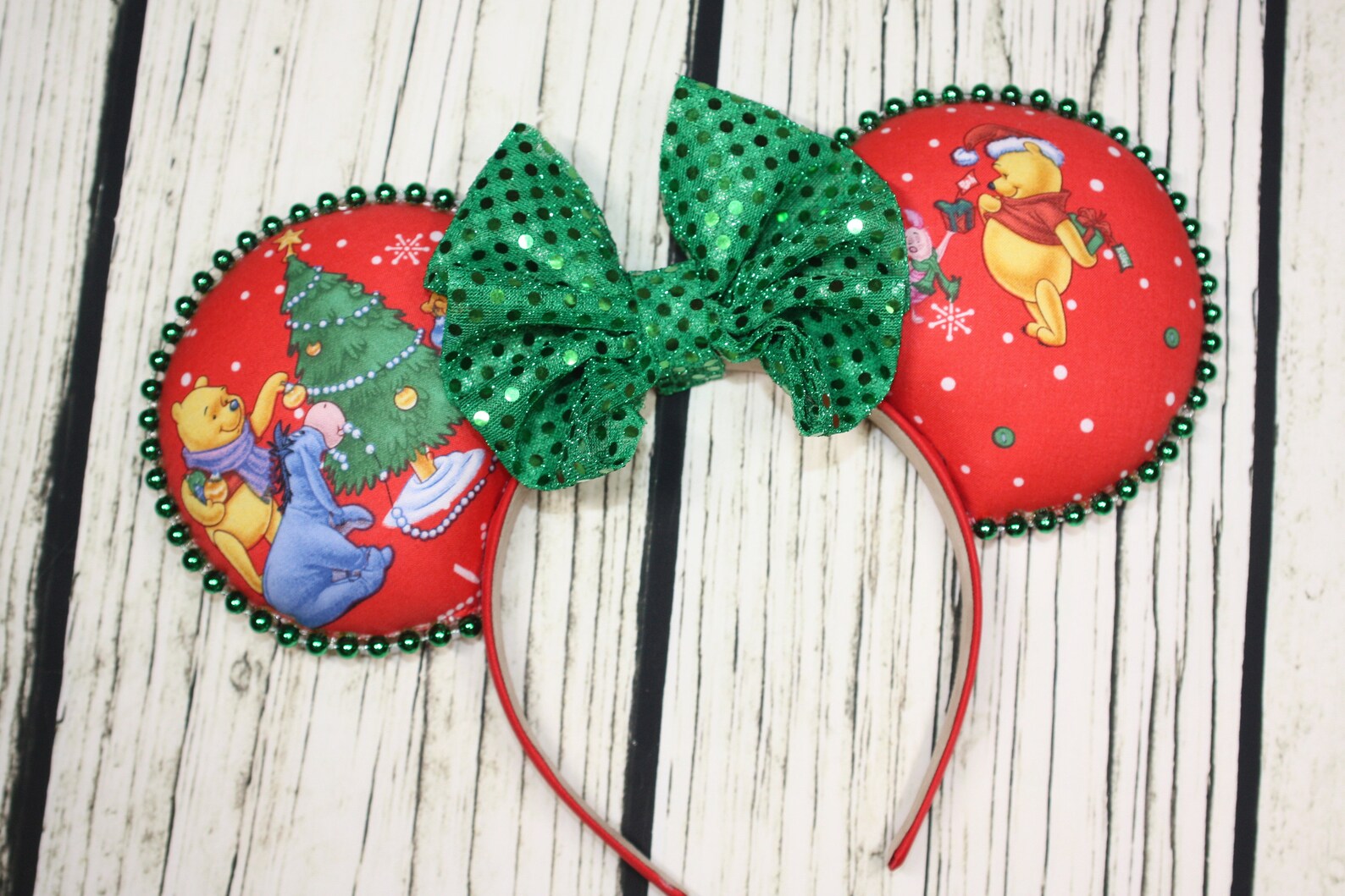 Disney Ears Christmas Ears Pooh Christmas Ears Winnie the Etsy