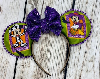 Disney Ears, Halloween Ears, Mickey Ears, Minnie Ears, Halloween Party Ears, Mickey Mouse Ears