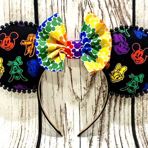 Disney Ears, Rainbow Ears, Mickey Ears, Pride Mouse Ears, Minnie Ears