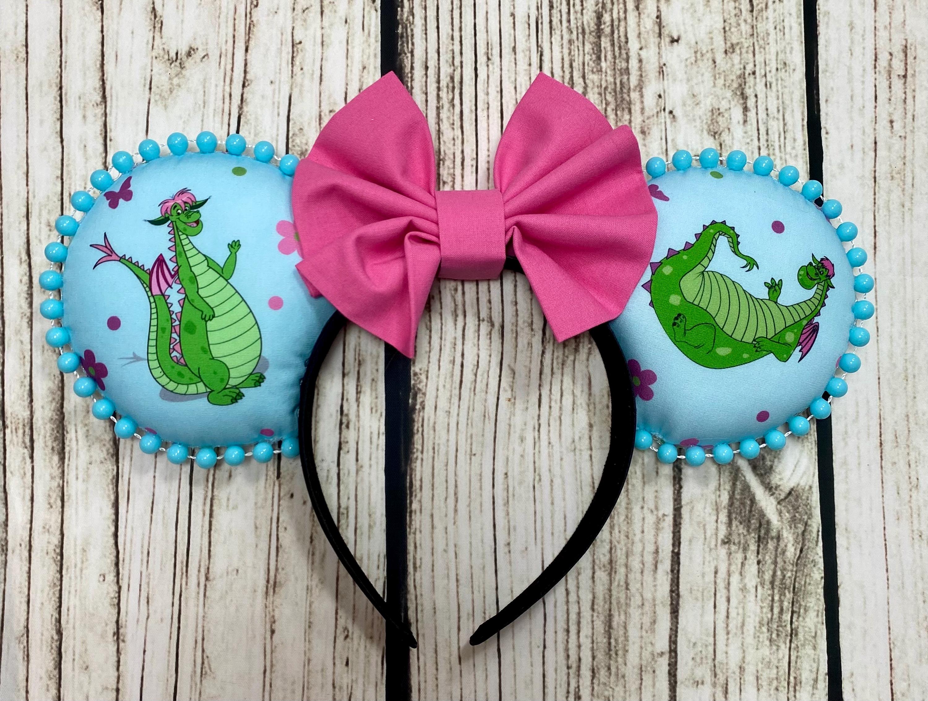 Loungefly Mickey Mouse Ears Headband -  Pete’s Dragon Disney Yellow and Pink Inside Out Envy Mickey Ears | Anxiety | Core Memory Headband  main image 3