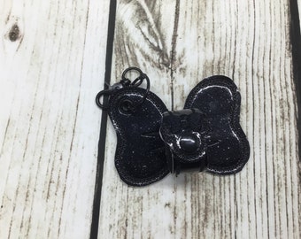 Ear Holder, Minnie Mouse Ear Holder, Black Sparkle Ear Holder, Black Ear Holder, Disney Ear Holder, Disney Parks Accessory