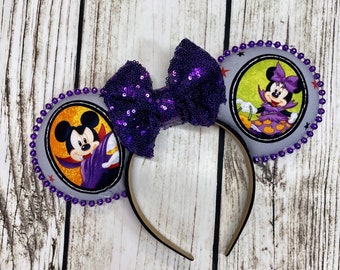 Disney Ears, Halloween Ears, Mickey Ears, Minnie Ears, Halloween Party Ears