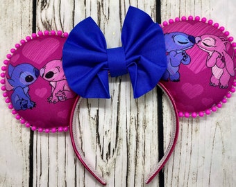 Disney Ears, Stitch and Angel Ears, Stitch Ears, Angel Ears, Mickey Ears, Minnie Ears, Mickey Mouse Ears