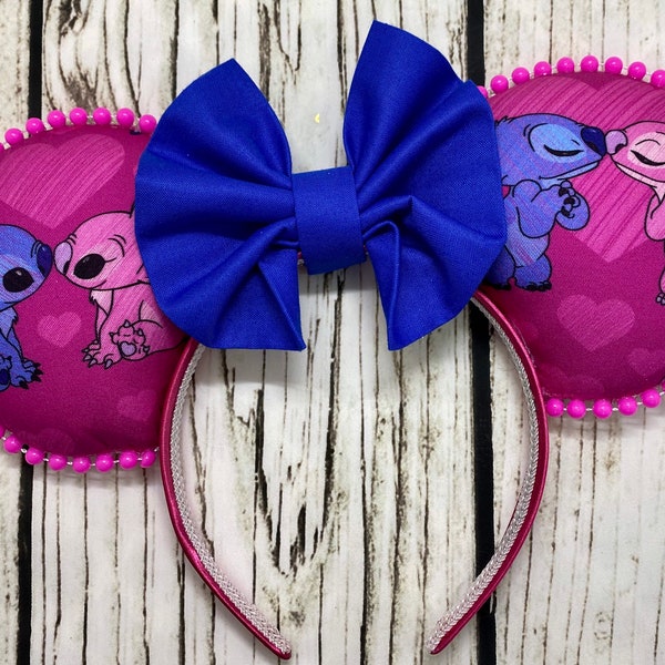 Disney Ears, Stitch and Angel Ears, Stitch Ears, Angel Ears, Mickey Ears, Minnie Ears, Mickey Mouse Ears