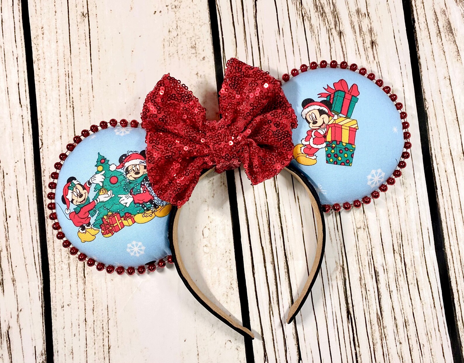 Disney Ears Disney Christmas Ears Mickey Christmas Ears Etsy