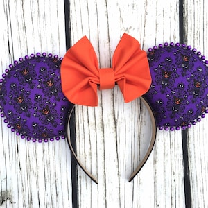 Disney Ears, Halloween Ears, Haunted Mansion Ears, Mickey Ears, Minnie Ears, Haunted Mansion Wallpaper Ears