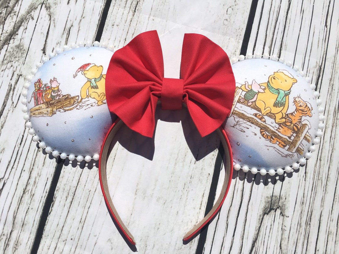 Disney Ears Christmas Ears Winnie the Pooh Ears Mickey Etsy Disney Ears Christmas