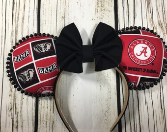 Disney Ears, University of Alabama Ears, College Ears, Mickey Ears, Minnie Ears