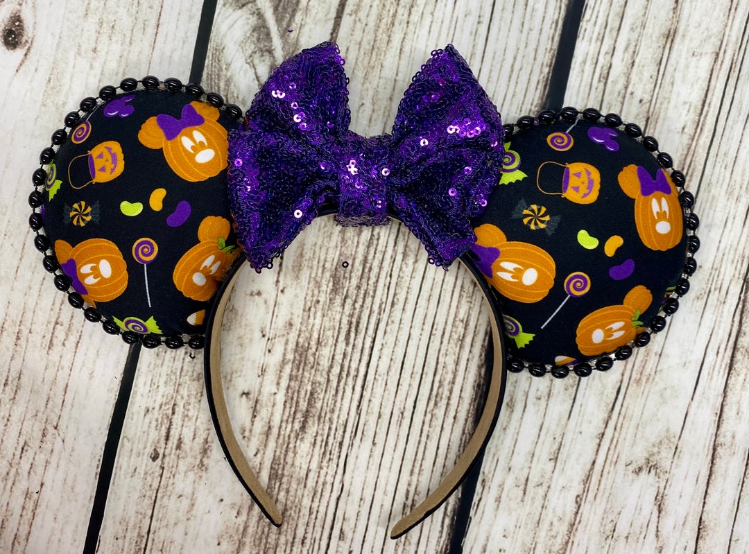 Disney Ears Halloween Ears Mickey Pumpkin Ears Halloween Etsy