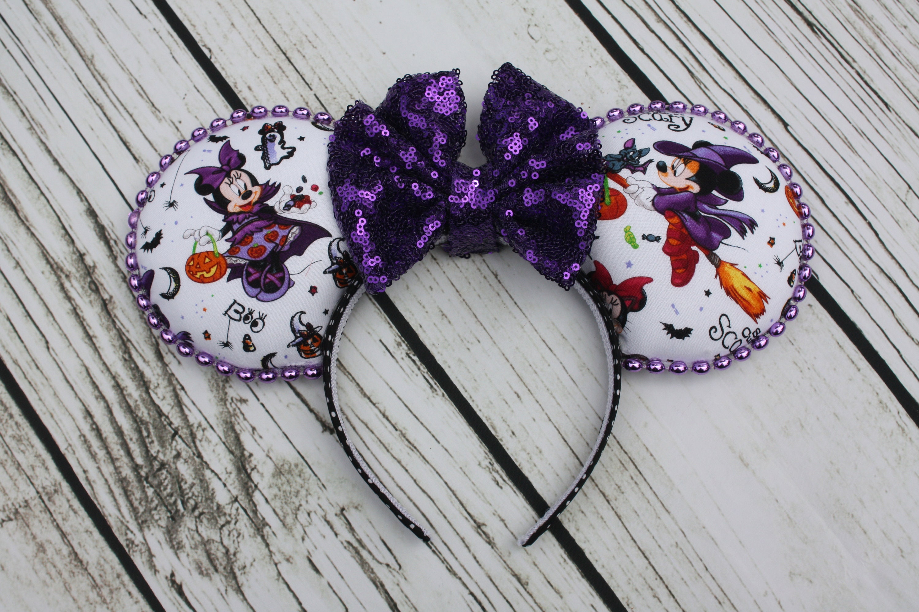 Disney Ears Halloween Ears Minnie Halloween Ears Etsy
