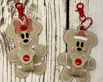 Soporte para orejas, Soporte para orejas de Mickey de jengibre, Soporte para orejas de Minnie de jengibre, Soporte para orejas navideñas